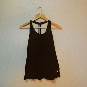 Black workout tank top